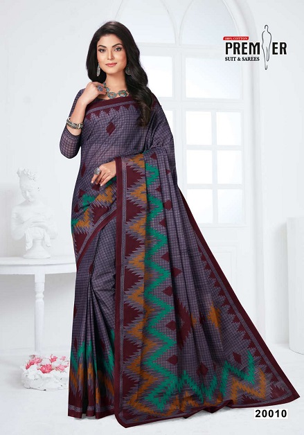 Premier Sun City Vol 20 Pure Cotton  Printed Designer Sarees